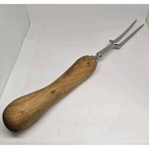 Antique Wood Handle Meat Carving Fork